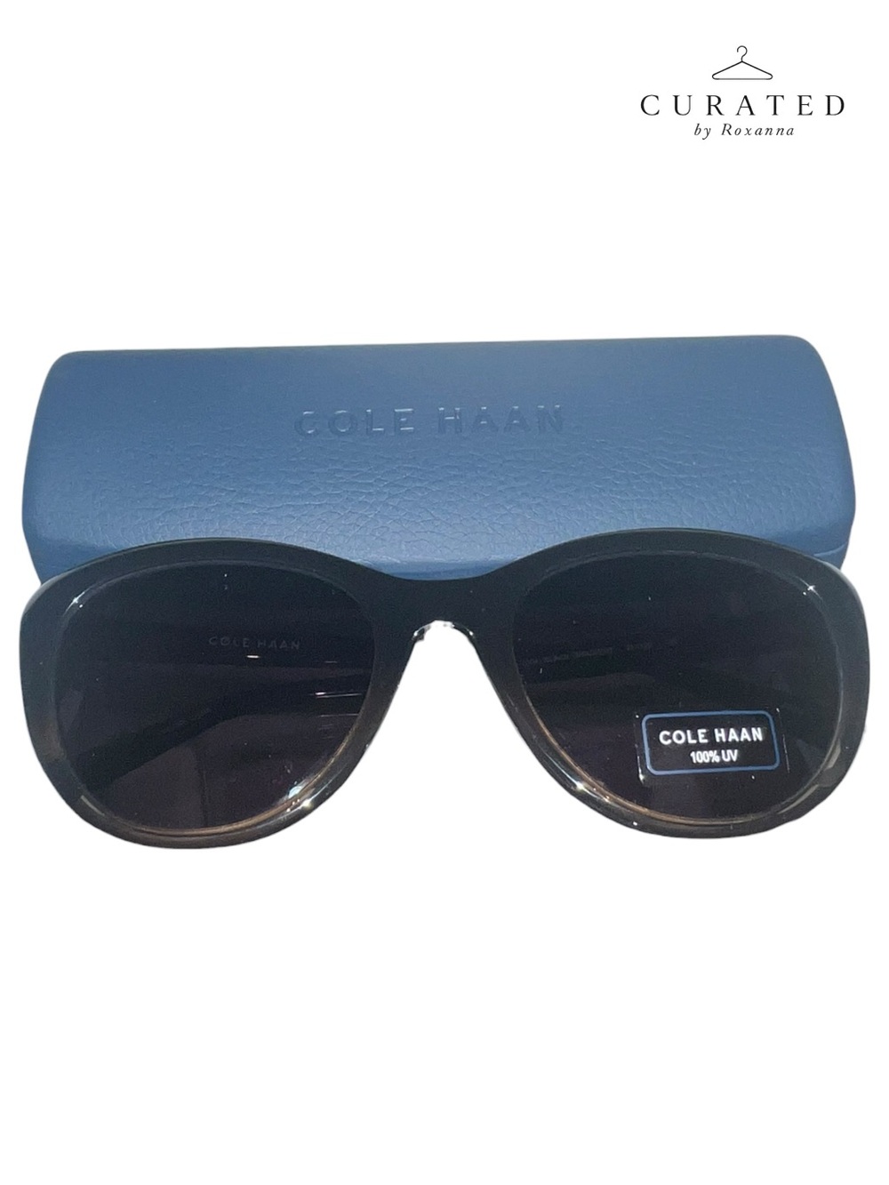 Cole Haan Women’s Tortoise Gradient Sunglasses | 100% UV Protection | CH Case